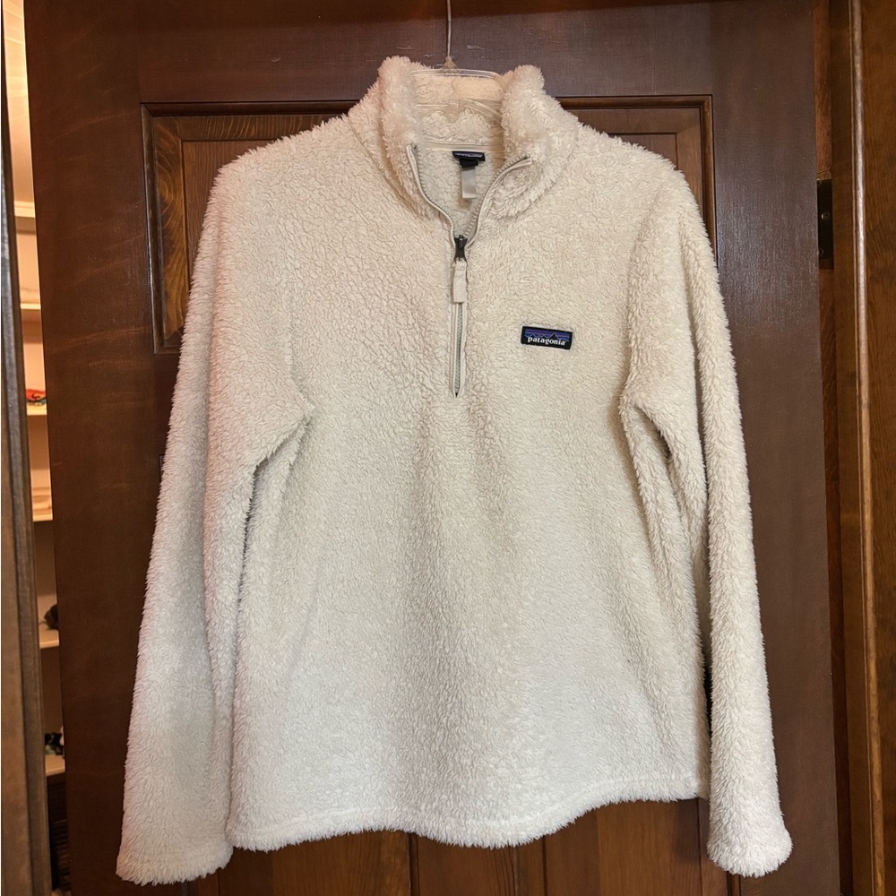 Patagonia Women's Off-White Fleece Turtleneck Sweater